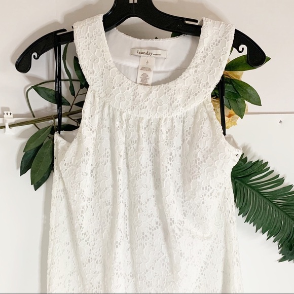 Laundry by Design Women's  White Eyelet Summer Dress! S/P - Picture 10 of 14